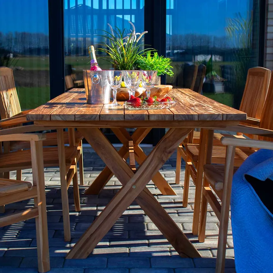 Gartenmöbel*Pharao24 Esstisch Hilona
