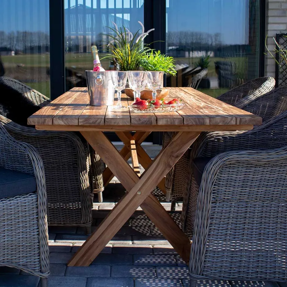 Gartenmöbel*Pharao24 Esstisch Hilona