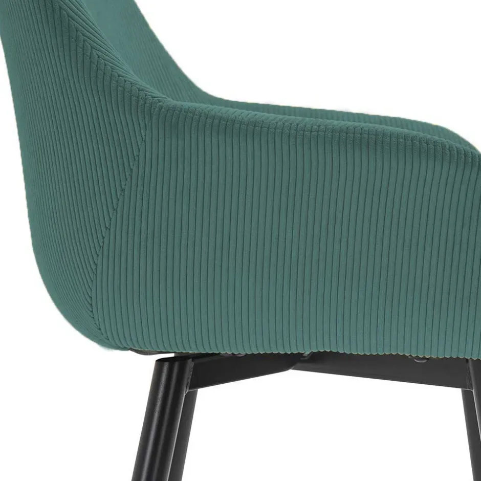 Pharao24 Esstisch Stühle Cord Titian> Armlehnstühle