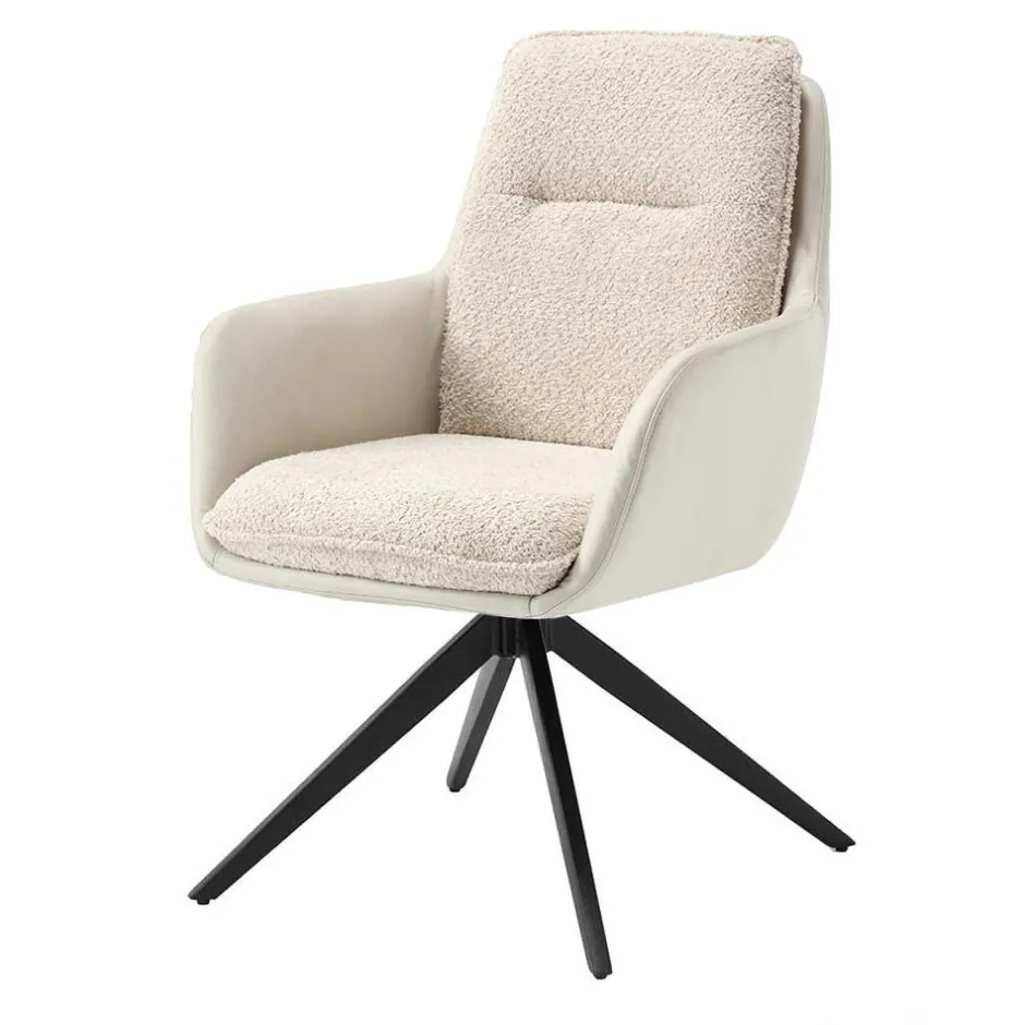 Pharao24 Esstisch Stühle Cremefarben Nua> Polstermöbel|Hochlehner