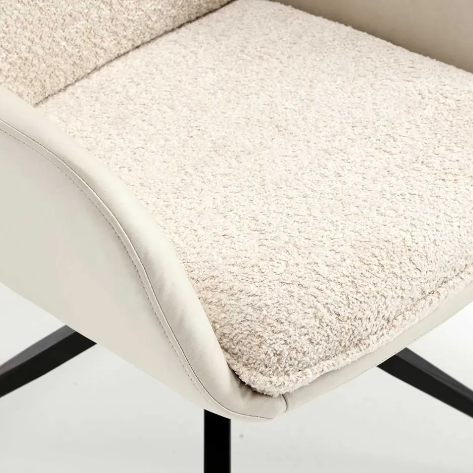 Pharao24 Esstisch Stühle Cremefarben Nua> Polstermöbel|Hochlehner