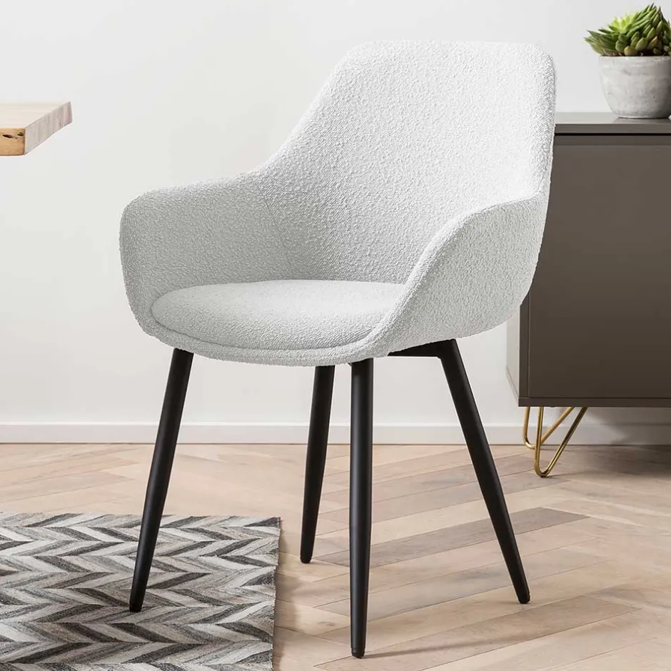 Armlehnstühle*Pharao24 Esstisch Stühle Weiß Dranico