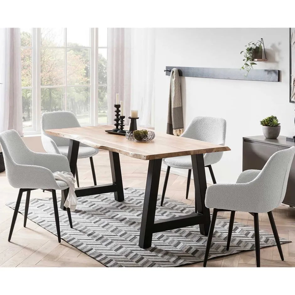 Armlehnstühle*Pharao24 Esstisch Stühle Weiß Dranico