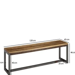 Küchenbank|Holzbänke*Pharao24 Esstischbank Ziarus