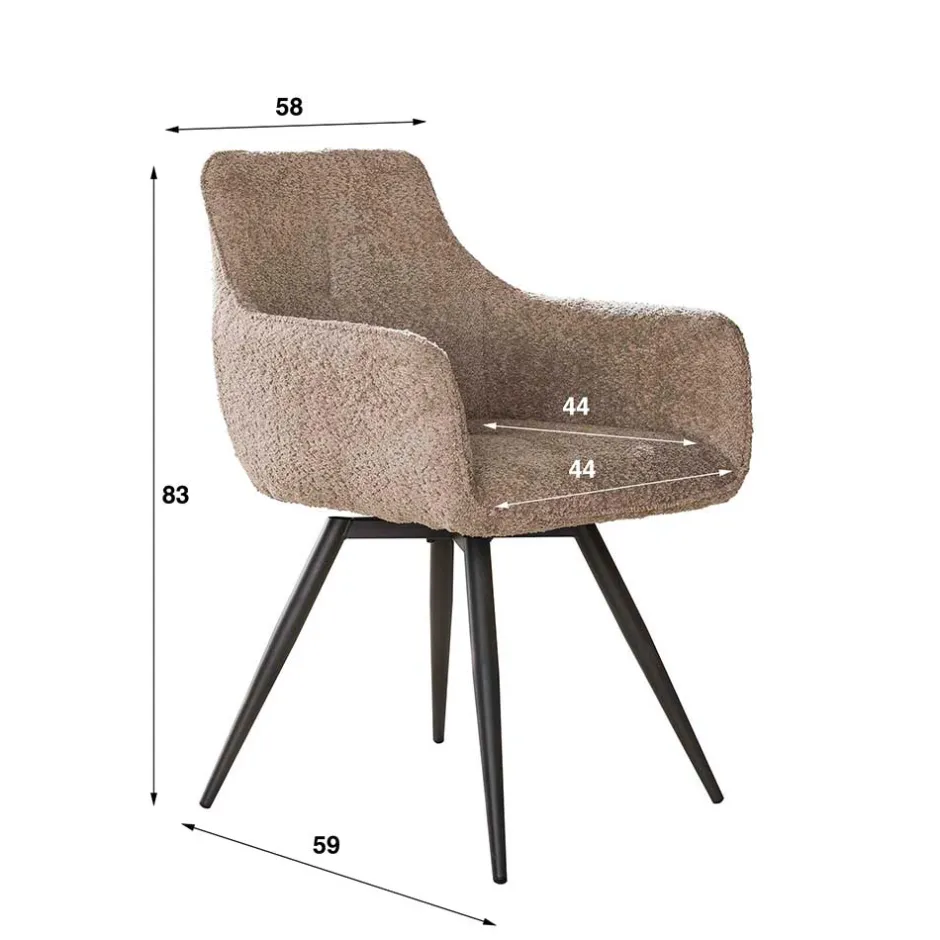 Pharao24 Esstischstuhl Set drehbar Angie> Küchenstühle|Esszimmerstühle