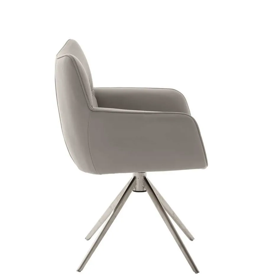 Pharao24 Esstischstuhl Set drehbar Dana> Lederstühle|Esszimmersessel