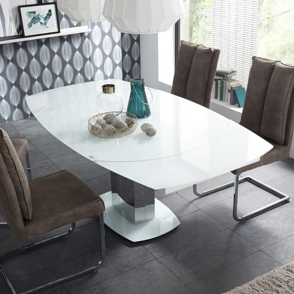 Glastische|Ausziehtische*Pharao24 Esszimmer Ausziehtisch Vrona