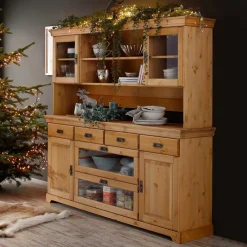 Wohnzimmerschrank|Massivholz Schränke*Pharao24 Esszimmer Buffetschrank Viscinas
