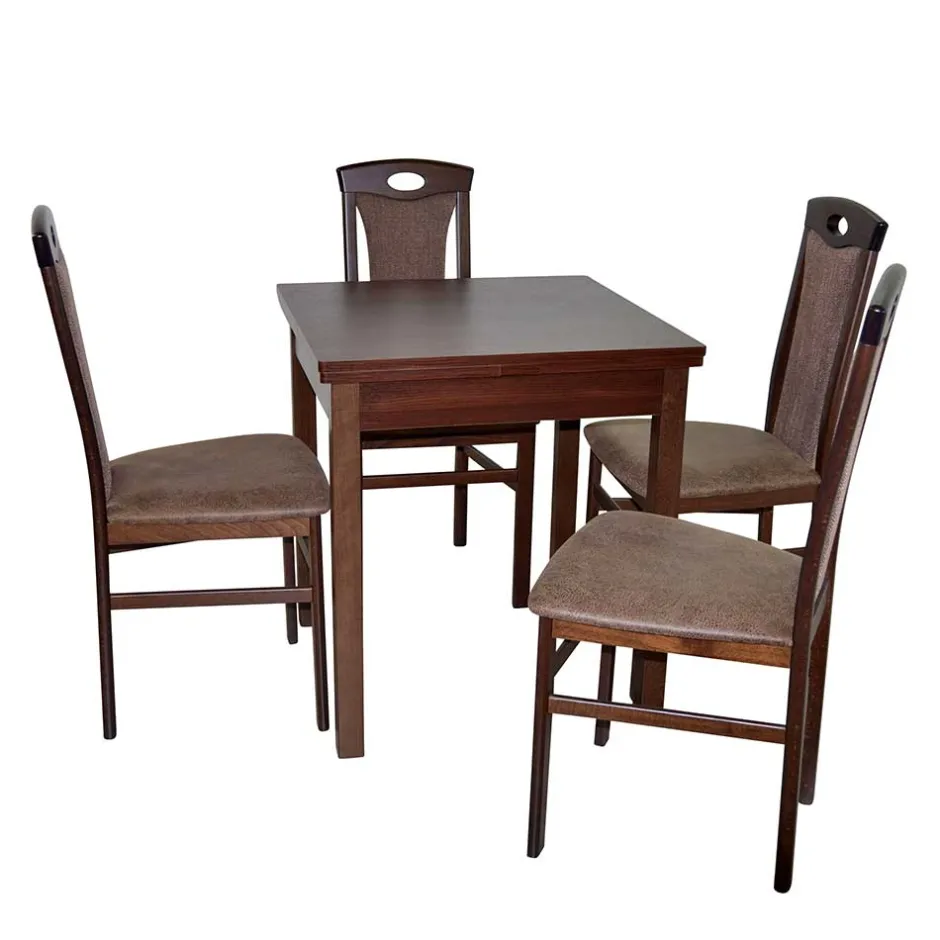 Pharao24 Esszimmer Gruppe Dennis> Tisch Mit Stühlen|Esszimmer Sets