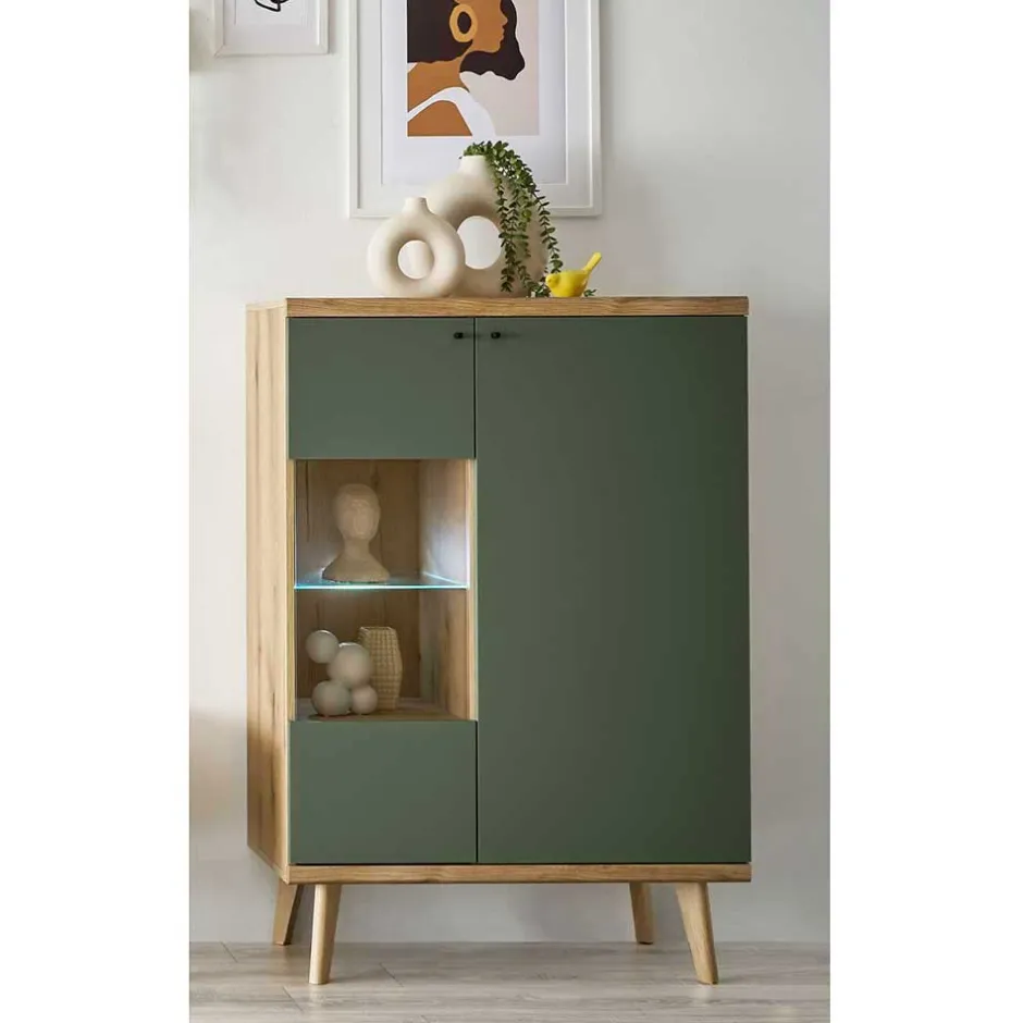 Pharao24 Esszimmer Highboard Lora> Stauraumvitrinen|Highboards