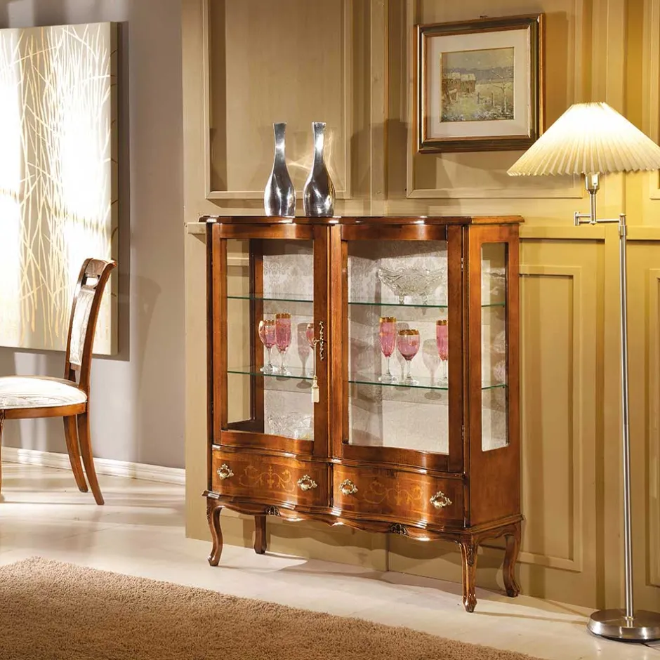 Pharao24 Esszimmer Vitrine Casamarina> Wohnzimmerschrank|Massivholz Schränke