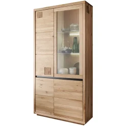 Massivholzmöbel|Wohnzimmerschrank*Pharao24 Esszimmer Vitrine Shailina