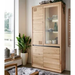 Massivholzmöbel|Wohnzimmerschrank*Pharao24 Esszimmer Vitrine Shailina