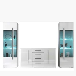 Moderne Wohnwände|Wohnwand 300 Cm*Pharao24 Esszimmer Wohnwand Bistian