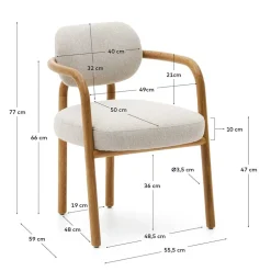 Polsterstühle|Armlehnstühle*Pharao24 Esszimmerarmlehnstuhl Loreen