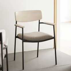 Pharao24 Esszimmerarmlehnstuhl Strada> Massivholz Stühle