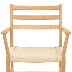 Massivholz Stühle*Pharao24 Esszimmerarmlehnstuhl Vantralo