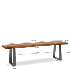 Küchenbank|Holzbänke*Pharao24 Esszimmerbank Carantec