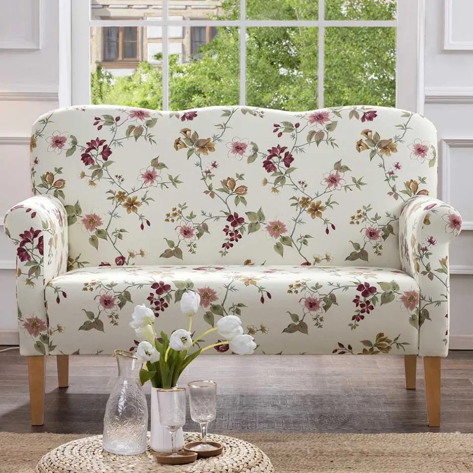 Pharao24 Esszimmercouch geblümt Claude> Polstermöbel|Wohnzimmercouch