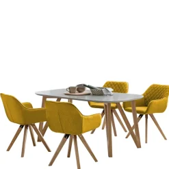 Pharao24 Esszimmergarnitur Garnela> Tisch Mit Stühlen|Esszimmer Sets