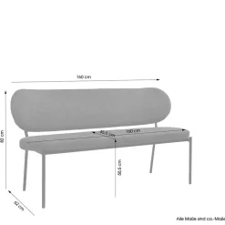 Küchenbank|Esszimmerbänke*Pharao24 Esszimmersitzbank Zalabete