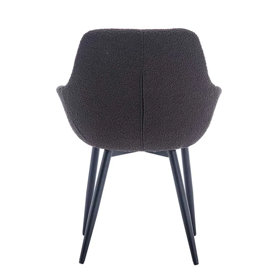 Armlehnstühle*Pharao24 Esszimmerstuhl Set Anthrazit Algera