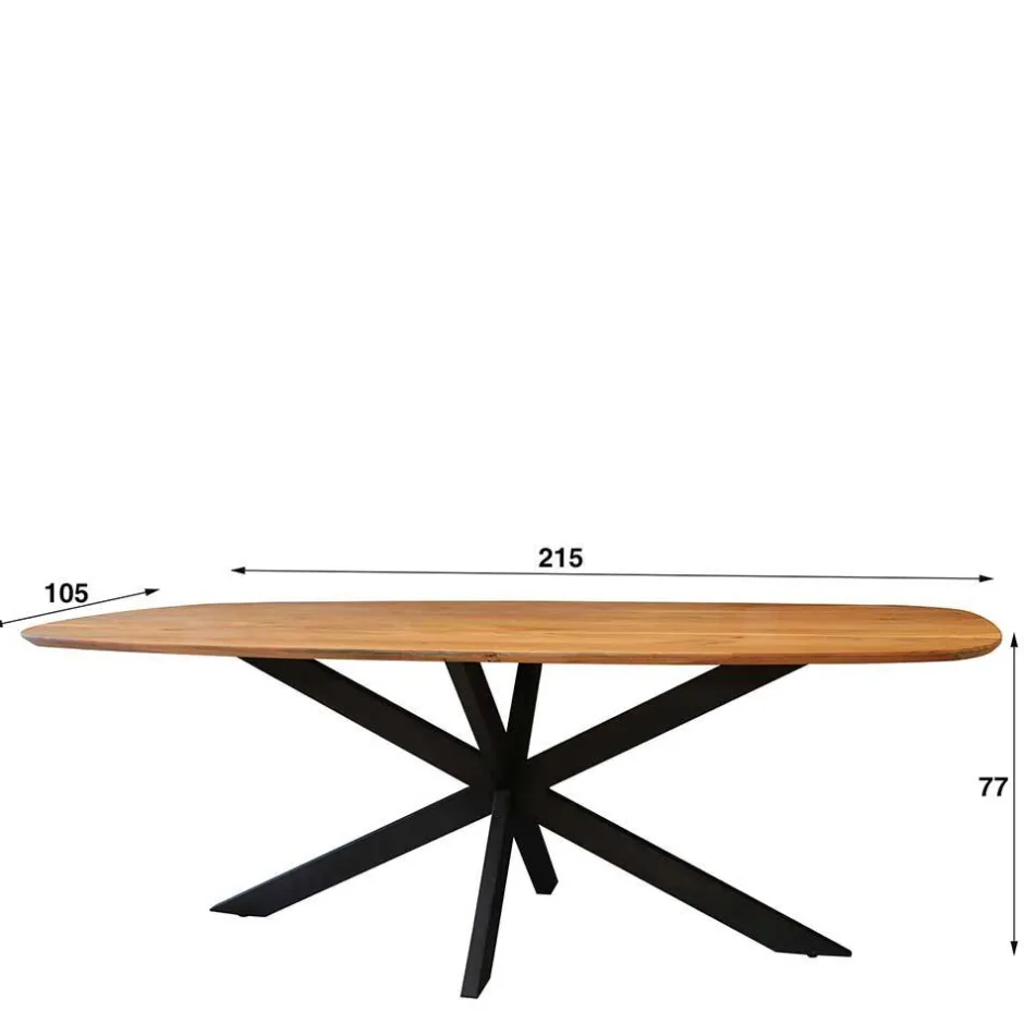 Pharao24 Esszimmertisch Ledro> Massivholztische|Küchentisch