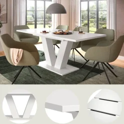 Pharao24 Esszimmertisch modern Finlay><noscript><img width=