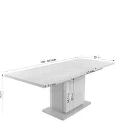 Ausziehtische*Pharao24 Esszimmertisch Saluvera