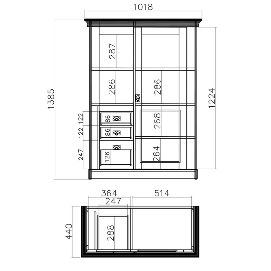 Wohnzimmerkommoden|Wohnzimmerschrank*Pharao24 Esszimmervitrine Craiova