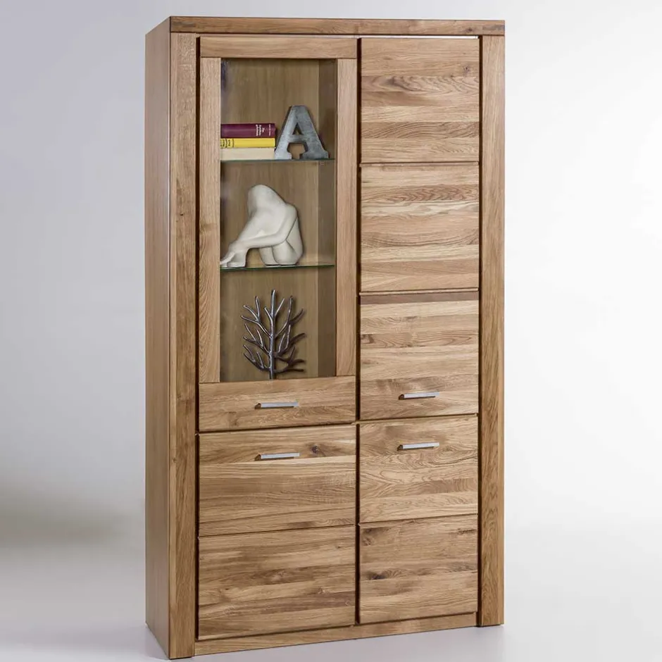 Pharao24 Esszimmervitrine Doncerta> Massivholzmöbel|Wohnzimmerschrank