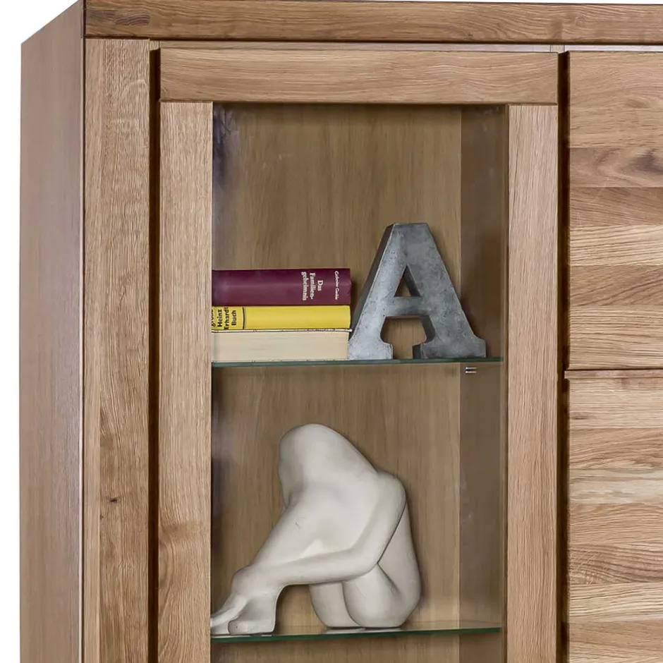 Pharao24 Esszimmervitrine Doncerta> Massivholzmöbel|Wohnzimmerschrank