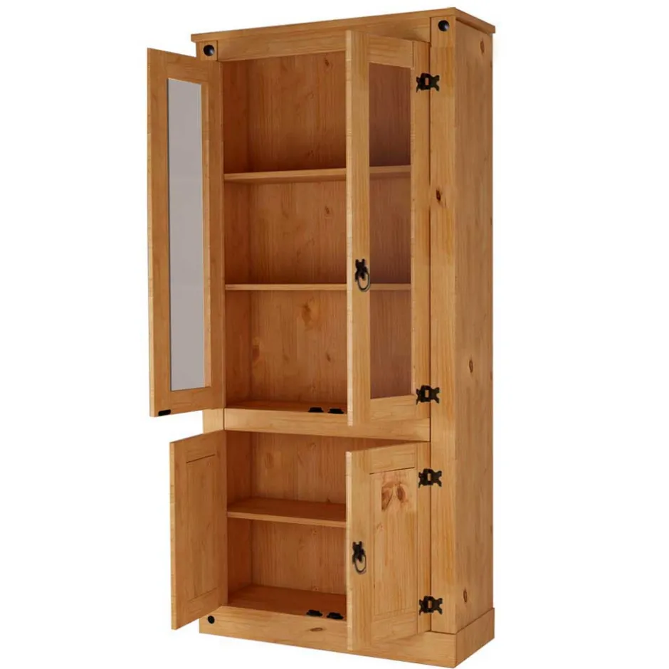 Pharao24 Esszimmervitrinenschrank Odangelo> Wohnzimmerschrank|Massivholz Schränke