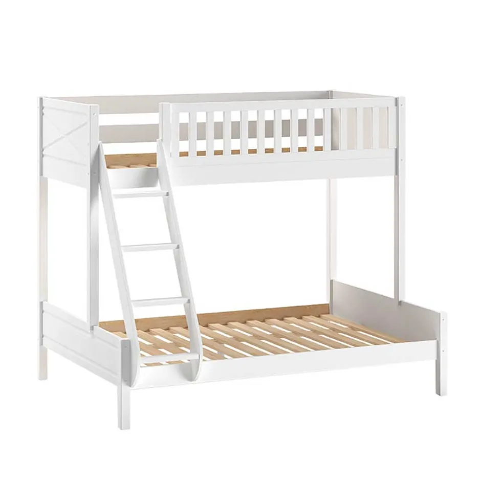 Pharao24 Etagenbett Weiß Vorenza> Funktionsbetten|Schubkastenbetten