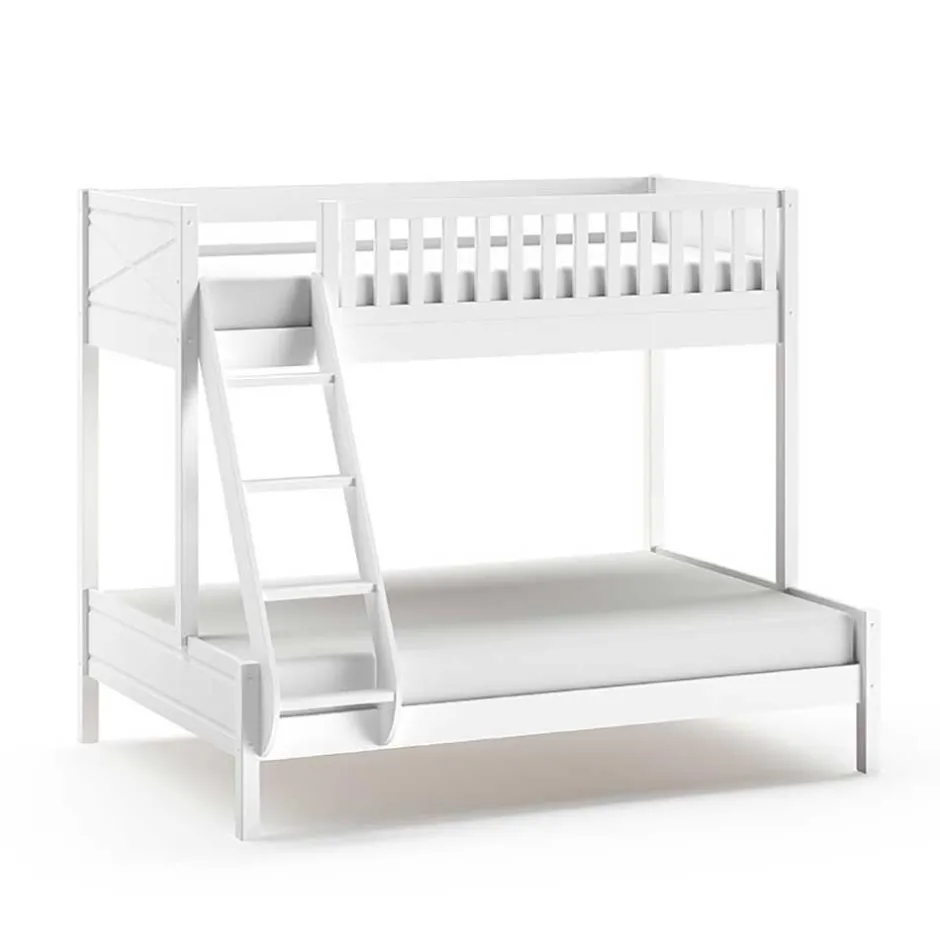 Pharao24 Etagenbett Weiß Vorenza> Funktionsbetten|Schubkastenbetten
