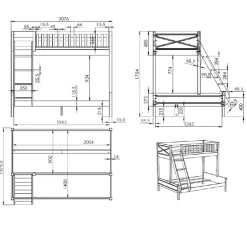 Pharao24 Etagenbett Weiß Vorenza><noscript><img width=