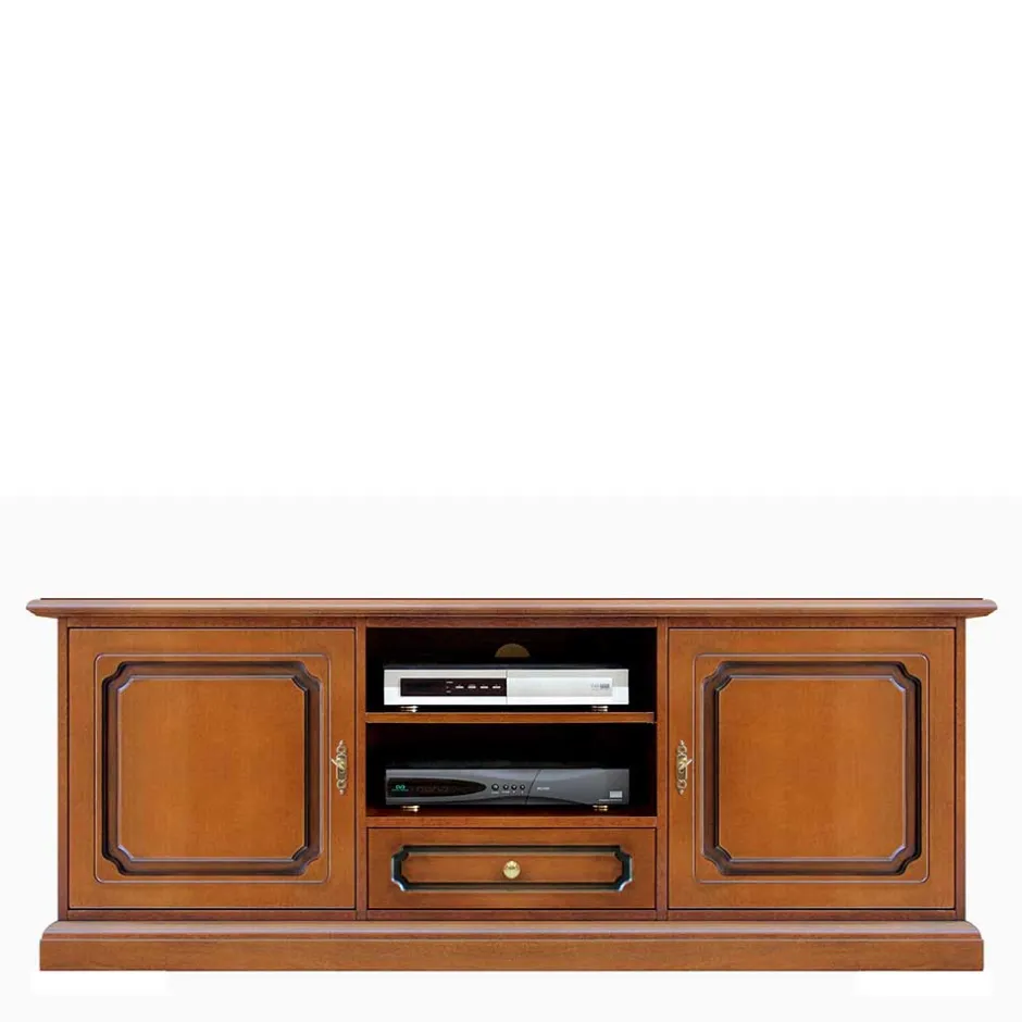 Massivholz Tv Möbel|Fernsehtische*Pharao24 Fernseh Unterschrank klassisch Cadruna