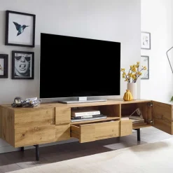 Fernsehkommoden*Pharao24 Fernseh Unterschrank Petrol