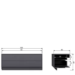 Fernsehtische|Lowboards*Pharao24 Fernseh Unterschrank Vreino