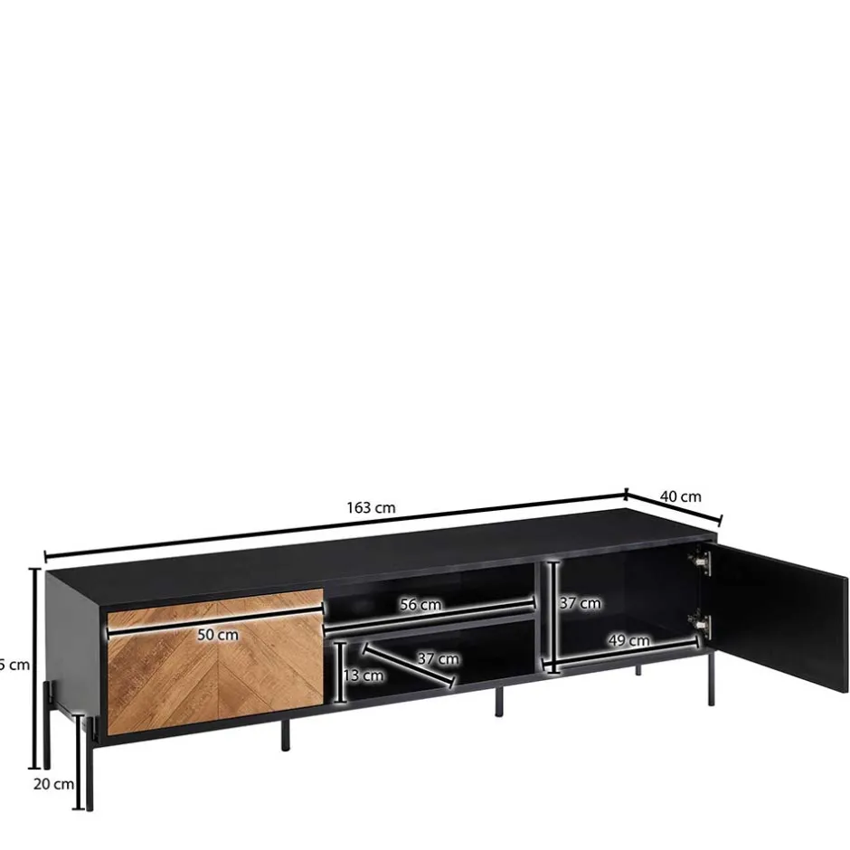 Pharao24 Fernsehboard Petrol> Fernsehkommoden