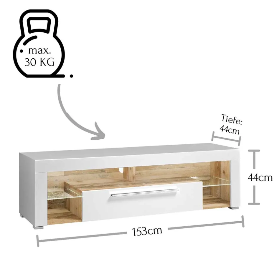 Fernsehkommoden*Pharao24 Fernsehboard Prishia