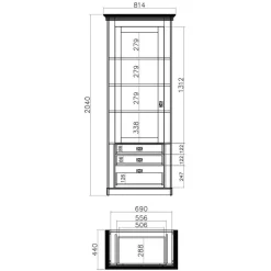 Wohnwand 350 Cm*Pharao24 Fernseher Schrankwand Craiova