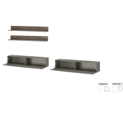 Pharao24 Fernseher Schrankwand Hanniba> Wohnwand 300 Cm|Moderne Wohnwände