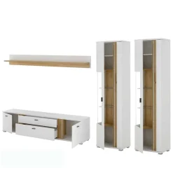 Pharao24 Fernseher Schrankwand Luzillo> Wohnwand 300 Cm|Moderne Wohnwände