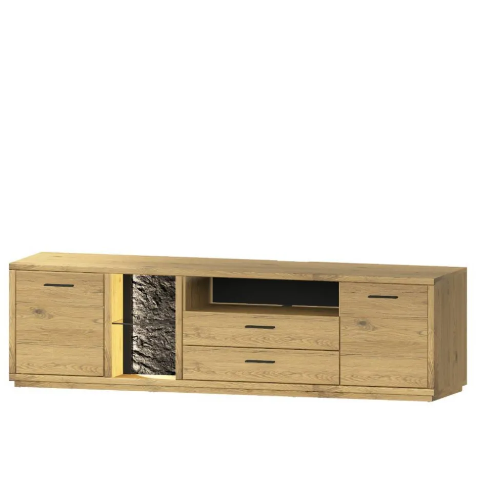 Pharao24 Fernseher Schrankwand Ostoro> Wohnwand 250 Cm|Moderne Wohnwände