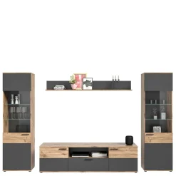 Wohnwand 300 Cm|Moderne Wohnwände*Pharao24 Fernseher Schrankwand Plestna