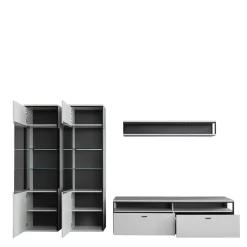 Wohnwand 300 Cm|Moderne Wohnwände*Pharao24 Fernseher Schrankwand Ukai