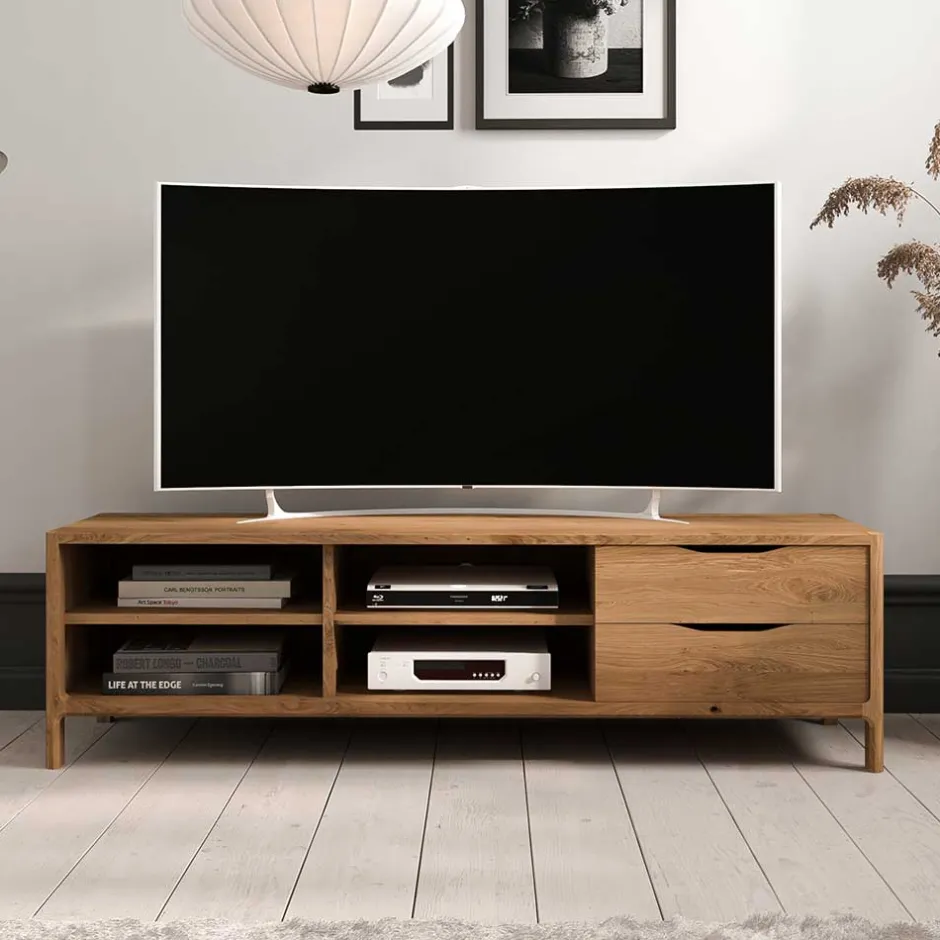 Fernsehkommoden|Massivholz Tv Möbel*Pharao24 Fernsehlowboard Koropi