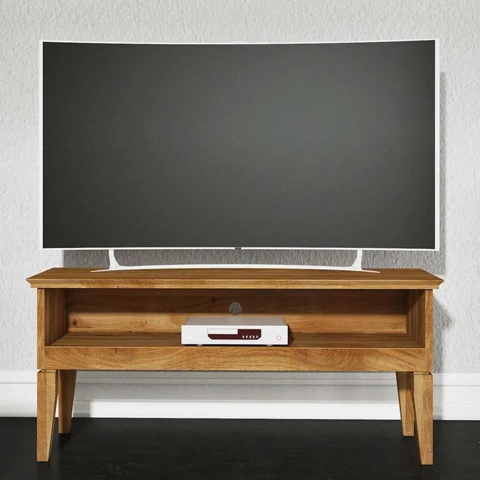 Massivholz Tv Möbel|Fernsehtische*Pharao24 Fernsehtisch Tyvoria