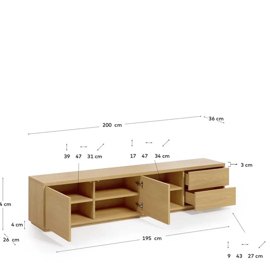 Fernsehkommoden*Pharao24 Fernsehunterschrank Magies